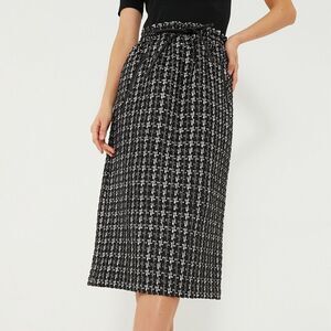 Tuckernuck Onyx Tweed Cece Midi Skirt